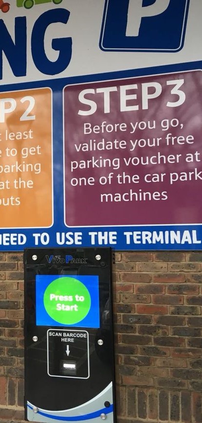 Tesco car park signage